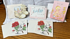 Vintage 1950's Hallmark Thank You Cards w/envelopes - New - Set of 5 picture