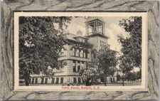 Vintage ENDERLIN, North Dakota Postcard PUBLIC SCHOOL Street View 1911 Cancel picture