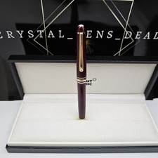 MONTBLANC Meisterstuck Burgundy / Red Classic Gold Coated 164R Ballpoint Pen picture