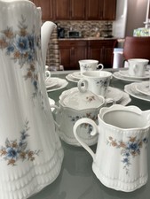 Schirnding  Bavaria TeaSet Pot, Sugar Creamer 6 tea cups,saucers,dessert plates  picture