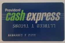 Vintage 1980s - 1990s Provident Bank Cash Express Card, ATM, Debit, Credit picture