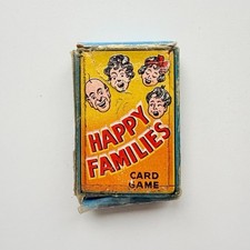 Vintage Happy Families Card Game 36 Cards Complete Made in England Box Rules picture