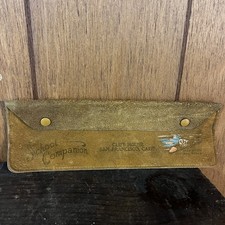 Rare 1950s Cliff House San Fran Leather Pouch Golden Gate Bridge National Park picture