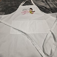 Apron Full White Handmade Embroidery  