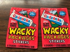 2 Wacky Packages 1985 Unopened Packs picture