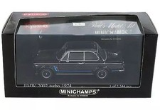 MINICHAMPS 1/43 BMW 2002 Turbo Black Model Car Kyosho Special Edition picture
