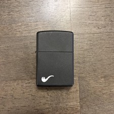Zippo Black Matte Pipe Lighter with Pipe Emblem Made in USA  picture