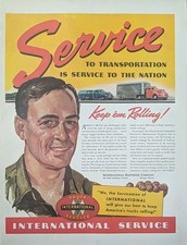 1942 WW2 servicemen Transportation International Service Print Ad   picture