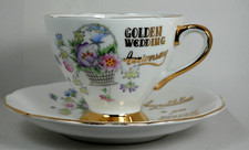 Royal Ardalt Bone China England Golden Wedding Anniversary Teacup/Saucer Set picture