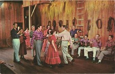 Renfro Valley KY Square Barn Dance Musicians Chrome Postcard 1958 Unused picture