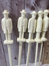 6 VTG JACK DANIELS Whiskey Cocktail Drink Stir Swizzle Sticks Stirrers picture