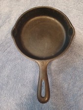 Vintage Vollrath Ware #3 Cast Iron Skillet Pan Decoration Or Restore 6 1/2 Inch picture