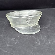 Vintage Military Glass ￼Hat By Pla-Toy Co. Candy Dish picture