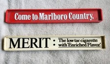 Marlboro Tobacco Advertising  Merit Tobacco Advertising Lot Of 2 