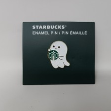 Starbucks UK Europe Halloween Ghost Pin Badge New Siren Logo Metal picture