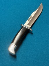 Vintage 1988 BUCK KNIFE 119  Fixed Blade w/Original Black Leather Sheath picture