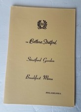 Vintage Bellevue Stratford Menu Philadelphia Pennsylvania Breakfast Menu picture