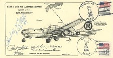 SIGNED Paul Tibbets First Day Cover Honoring 40th Anniversary Enola Gay w COA picture