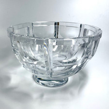 Vintage Orrefors Sweden Thousand Windows Crystal Bowl Signed SG 395/1 Simon Gate picture