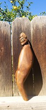 NATIVE AMERICAN / FIRST NATIONS WOOD CARVING - 10x3x2.5 inch - SIGNED 