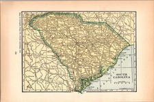 South Carolina Rhode Island 1927 Atlas Map TK18 picture