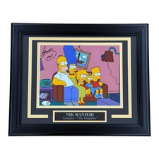 Nik Ranieri Autographed The Simpsons Artist Deluxe Framed 8x10 Photo - JSA picture