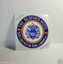The Bedford Hotel London Vintage Style Travel Decal/Vinyl Sticker, Luggage Label picture
